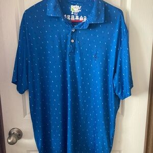 Tailorbyrd Vibrant Blue Polo Shirt Mens XL